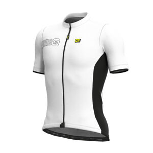 ALÉ Cyklistický dres s krátkym rukávom - COLOR BLOCK - biela 3XL