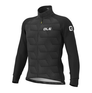 ALÉ Cyklistická zateplená bunda - SOLID SHARP WINTER - čierna/šedá 5XL