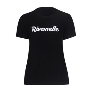 RIVANELLE BY HOLOKOLO Cyklistické tričko s krátkym rukávom - CREW - čierna M