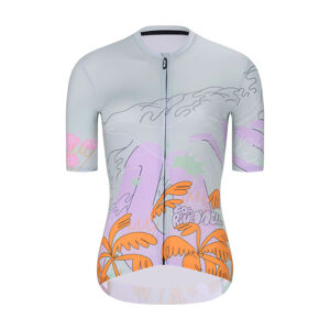 RIVANELLE BY HOLOKOLO Cyklistický dres s krátkym rukávom - SPIRIT - šedá/viacfarebná L