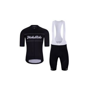 HOLOKOLO Cyklistický krátky dres a krátke nohavice - GEAR UP - čierna