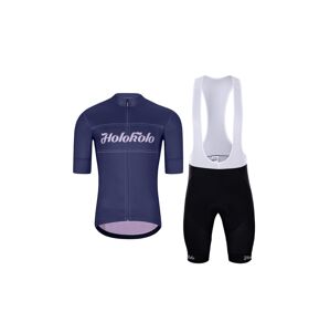 HOLOKOLO Cyklistický krátky dres a krátke nohavice - GEAR UP  - čierna/modrá