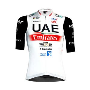PISSEI Cyklistický dres s krátkym rukávom - UAE 2023 - červená/biela/čierna