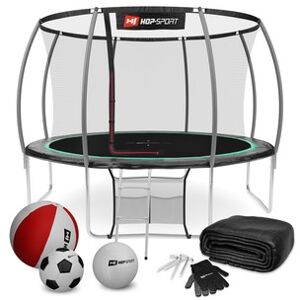 Trampolína pumpkin 12FT s vnútornou sieťou čierno/zelená