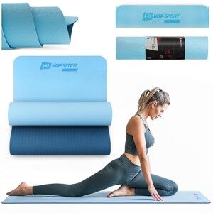 Podložka Fitness TPE 0,6cm  modro/bledomodrá